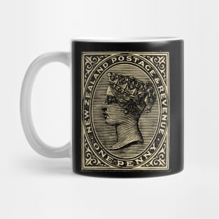 New Zealand 1897 Penny Stamp Mug